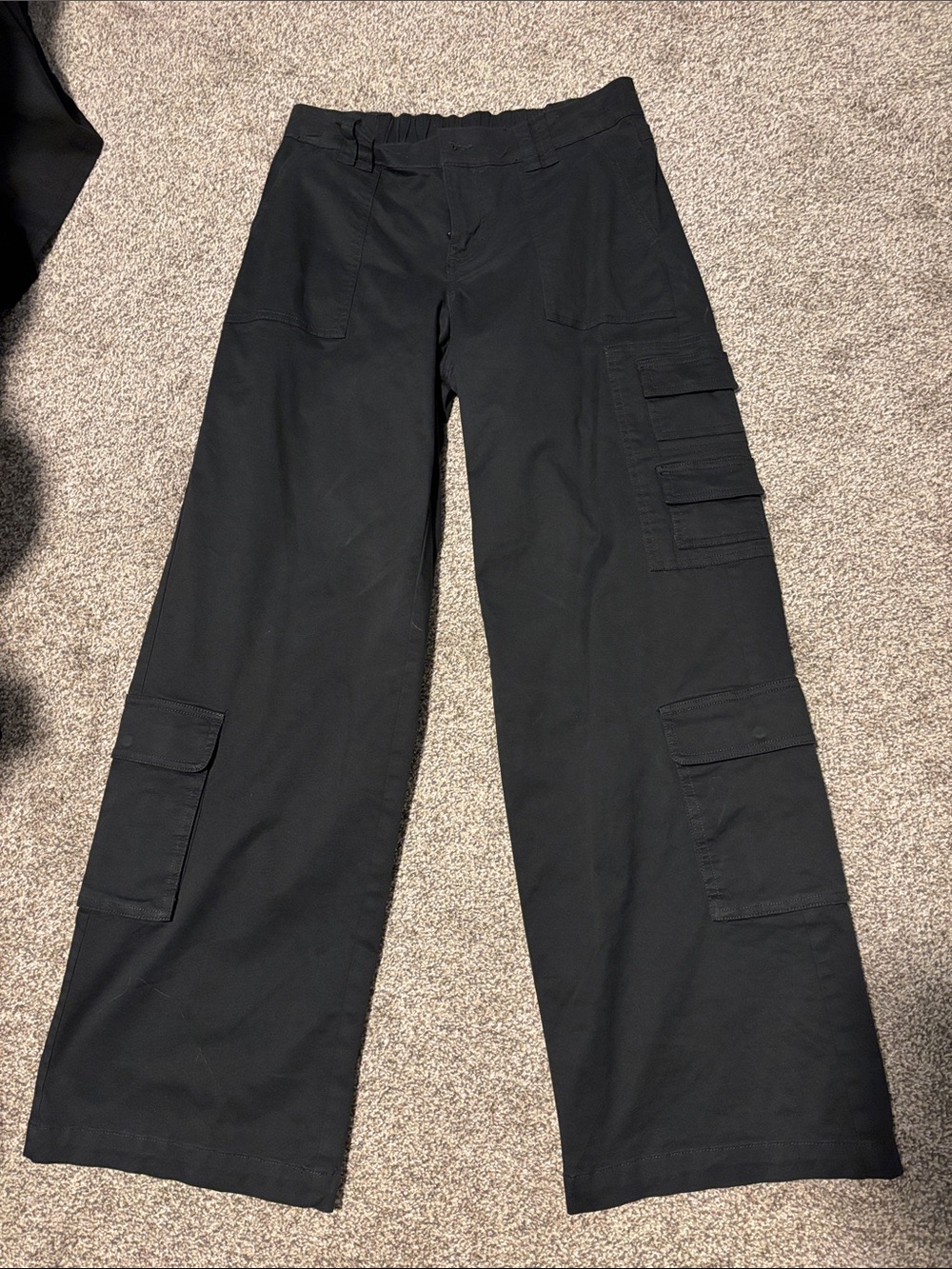 wild fable Black High-Waist Cargo Pants